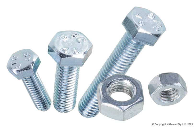Zinc Plated Nuts Bolts & Washers (Grade 8.8)
